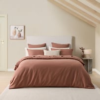 Brushed Cotton Wool Cedar Quilt Cover Set + Separates