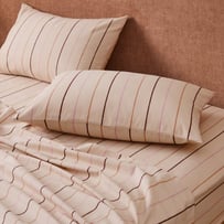 Kintyre Stripe Natural Flannel Pillowcases