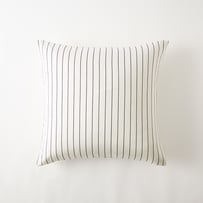 350TC Bamboo Cotton Coconut & Onyx Stripe European Pillowcase