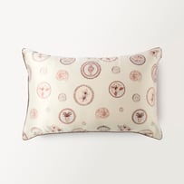 Pure Silk Natural & Chocolate Island Drift Pillowcase