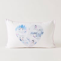 Map Of My Heart White Text Pillowcase