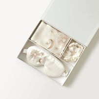 Pure Silk Embroidered Celestial Printed Gift Set 
