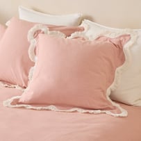 Delilah Dusty Pink Scallop Pillowcase