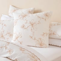 Eleni Embroidered White Pillowcases