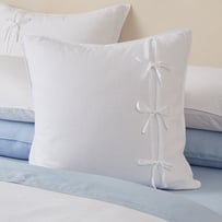 Elisa White Bow Pillowcases