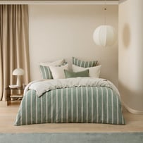 Linen Cotton Ivy Stripe Quilt Cover Set + Separates