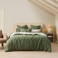European 4 Sided Reversible Muslin Eden Quilt Cover Separates