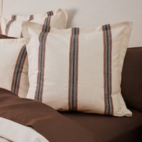Henri Stripe Natural & Umber European Pillowcase