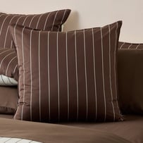 Bayes Chocolate Stripe European Pillowcase