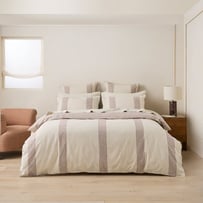 Linen Cotton Natural Soho Stripe Quilt Cover Set + Separates