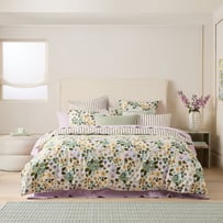 Zoey Green Floral Quilt Cover Set + Separates