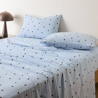 Stonewashed Cotton Coast & Chocolate Spot Sheet Separates