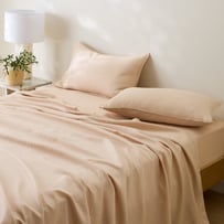 Vintage Washed Linen Macadamia Sheet Separates