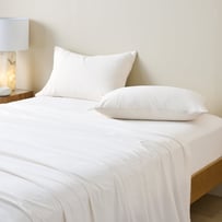 Stonewashed Cotton White Sheet Separates