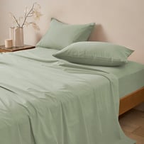 Stonewashed Cotton Gumleaf Sheet Separates
