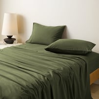 Stonewashed Cotton Basil Sheet Separates