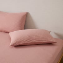 Ultra Soft Jersey Rose & Cedar Stripe Sheet Separates