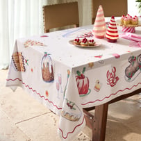 Festive Fun Pink Tablecloth