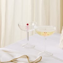 Pink Tree Pink Coupe Glass Pack of 2