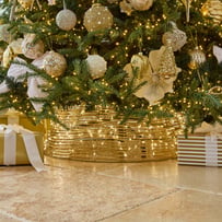 Sparkling Gold LED Tree Skirt