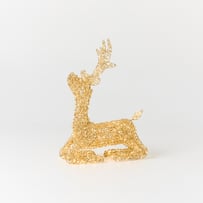Sparkling Gold Reindeer Small Sculpture