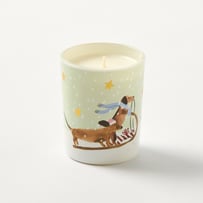 Christmas Dogs Christmas Tree Clear Candle 70g