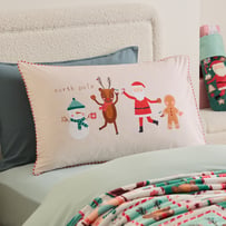 Christmas Cheer Natural Text Pillowcase