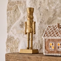 Bow & Bright Gold Metal Nutcracker