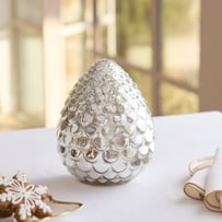 Luxe Venus Silver Glass LED Cone