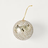 Luxe Disco Silver & Gold Bauble