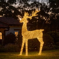 Sparkling Gold Reindeer Large Sculpture