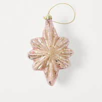 Festive Fun Speckle Pink Vintage Glass Star