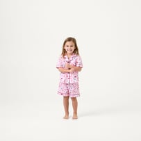 Kids Sugar and Spice Christmas Pink Pyjama Set