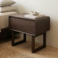 Nord Espresso Oak Bedside Table