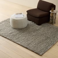 Farrah Flokati Mocha Twist Hand Woven Wool Rug