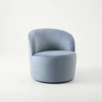 Bonnie Aurora Velvet Swivel Chair