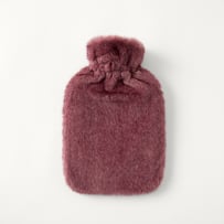 Zurich Mulberry Recycled Fur Long Hot Water Bottle