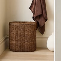 Barossa Chocolate Divided Laundry Basket
