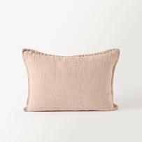 Belgian Hazelnut Marle Vintage Washed Linen Cushion