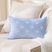 Aurora Blue Shell Cushion