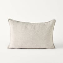 Belgian Glacier Vintage Washed Linen Marle Cushion