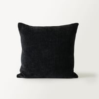 Rosedale Corduroy Black Cushion