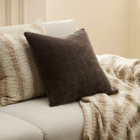 Rosedale Corduroy Espresso Cushion