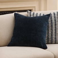Rosedale Corduroy Midnight Cushion
