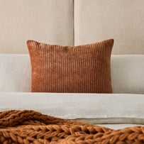Rosedale Corduroy Rust Cushion