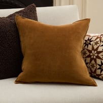 Fenton Brown Sugar Velvet Cushion