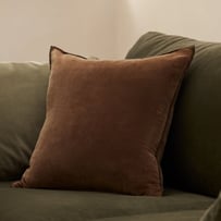 Fenton Chocolate Velvet Cushion