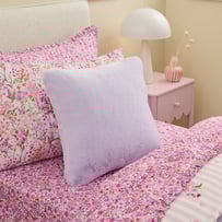 Recycled Faux Fur Lilac Cushion