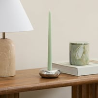 Aluma Soft Sage Taper Candles Set of 3