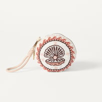 Island Drift Natural Beaded Coin Purse